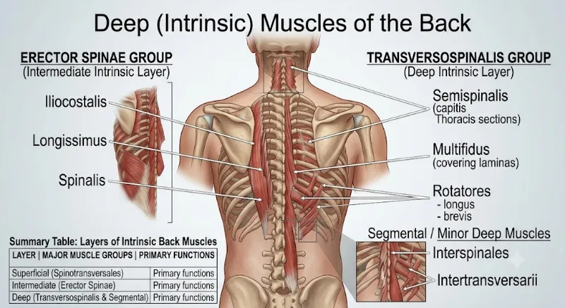 The Intrinsic back muscles anatomy